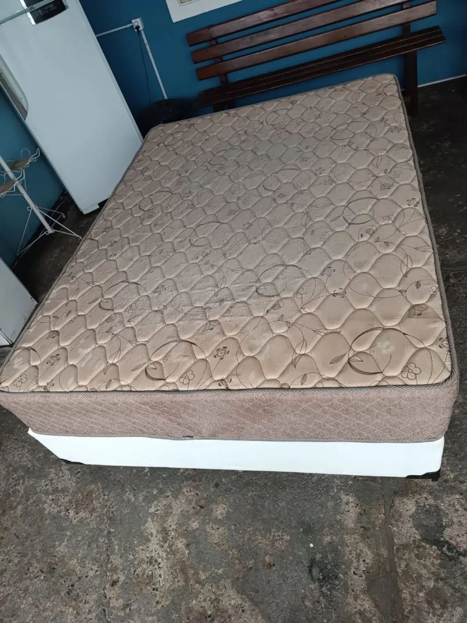 Cama box + colchão casal