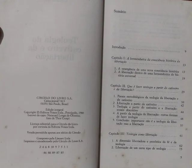 ivro Teologia do Cativeiro e a Libertação - Leonardo Boff - Círculo do Livro - 1989 - Foto 4