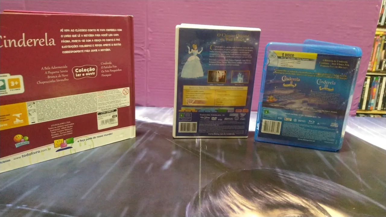 Dvds Cinderela 1/2/3 + livro de Brinde  - Foto 3