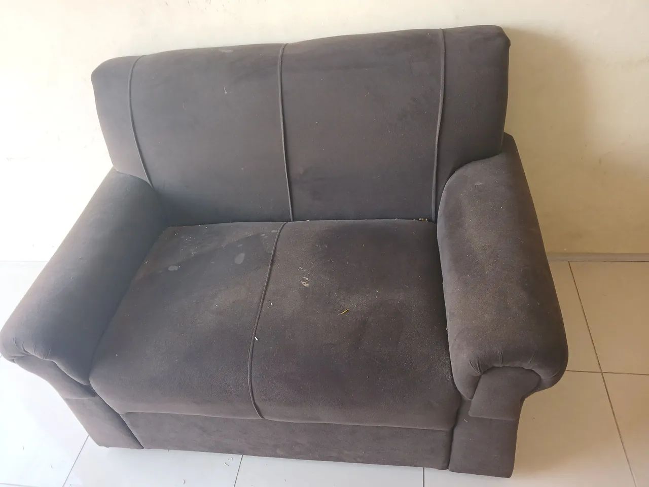 Jogo de Sofa 2 e 3 Lugares Marrom Confortavel - Foto 3
