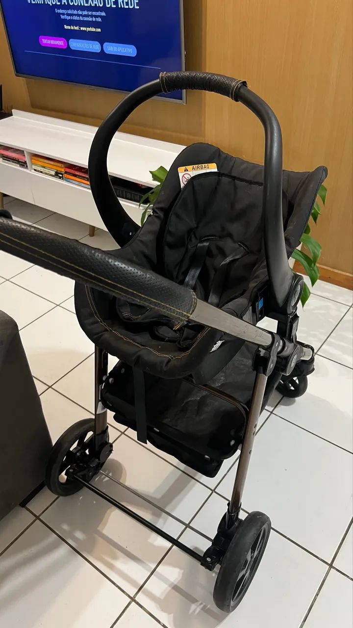 Carrinho moisés com bebê conforto - Foto 3
