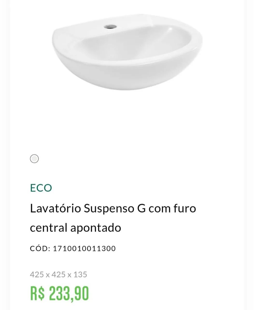 LAVATORIO (Pia) Louça para Banheiro Celite - Foto 6