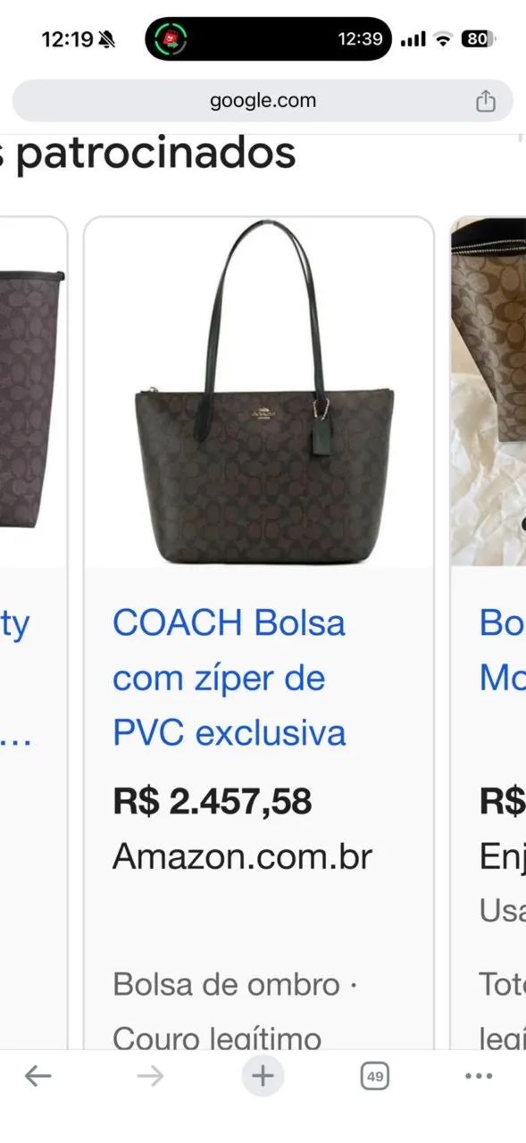 Bolsa Coach Original - Modelo Tote | Preço abaixo do mercado - Foto 6