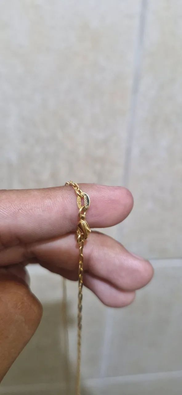 Corrente e pulseira magold 18k  - Foto 3