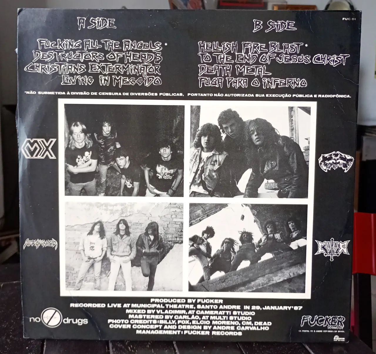 LP HEADTHRASHERS Live Com Encarte Disco De Vinil  - Foto 2