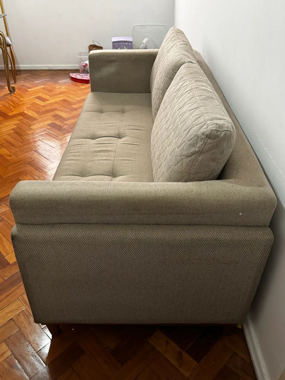 Sofá 3 lugares com capa - Foto 4