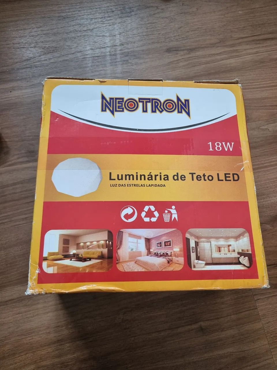 2 luminárias de teto LED (NOVA)