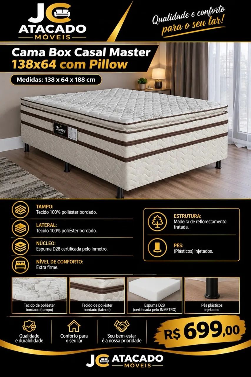 Cama Box Casal Master