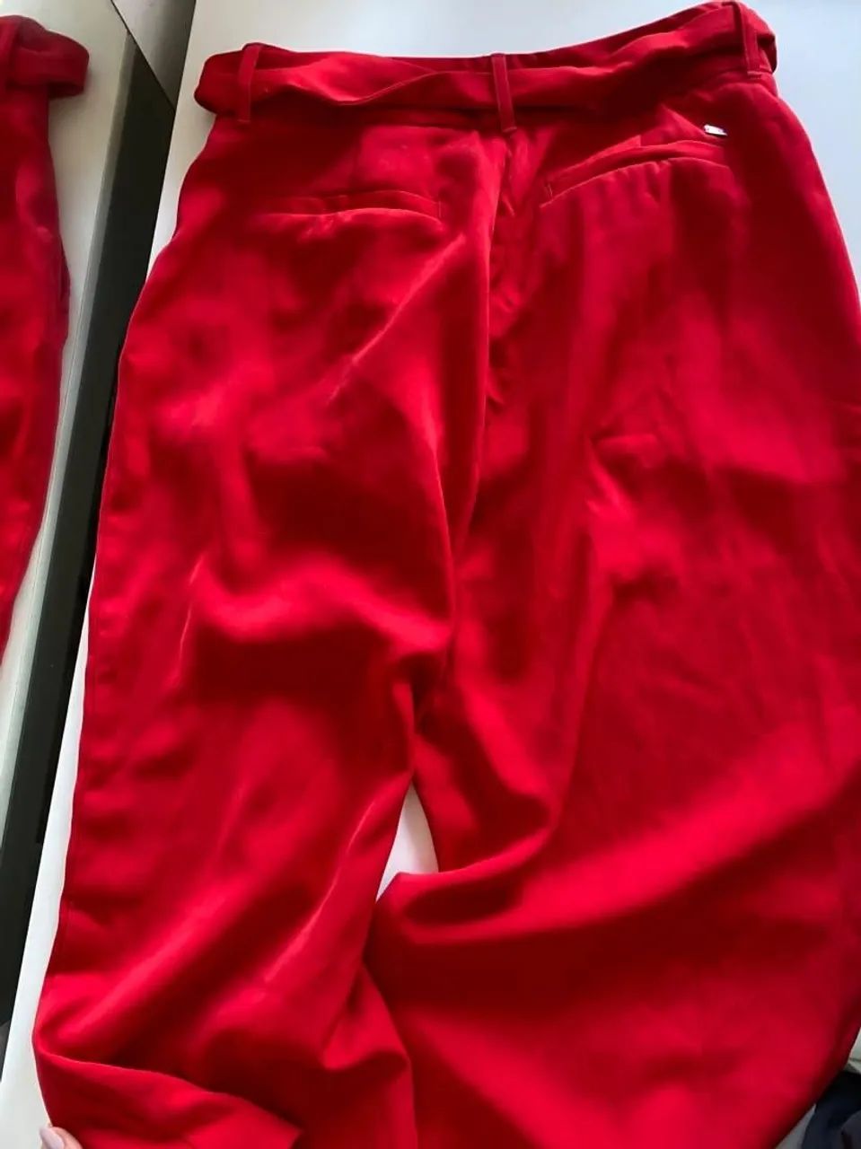 Calça Pantacourt vermelha da TOMMY HILFIGER - Foto 3