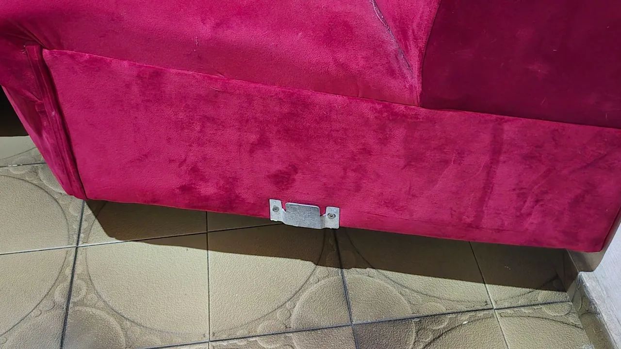 sofá vermelho montável - Foto 3