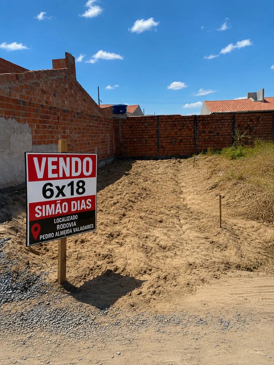 Vendo terreno 6x18