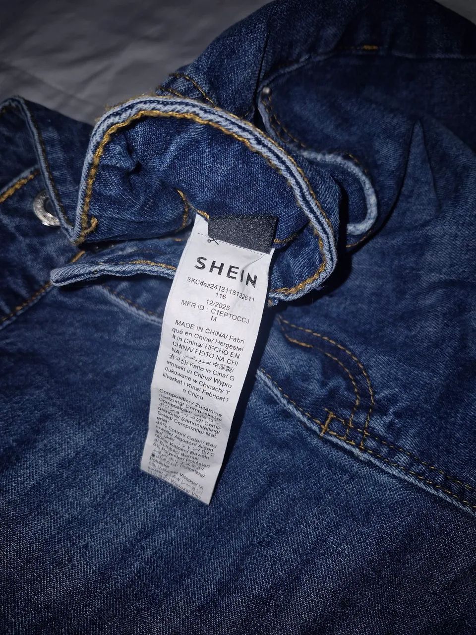 Short jeans escuro shein M - Foto 5