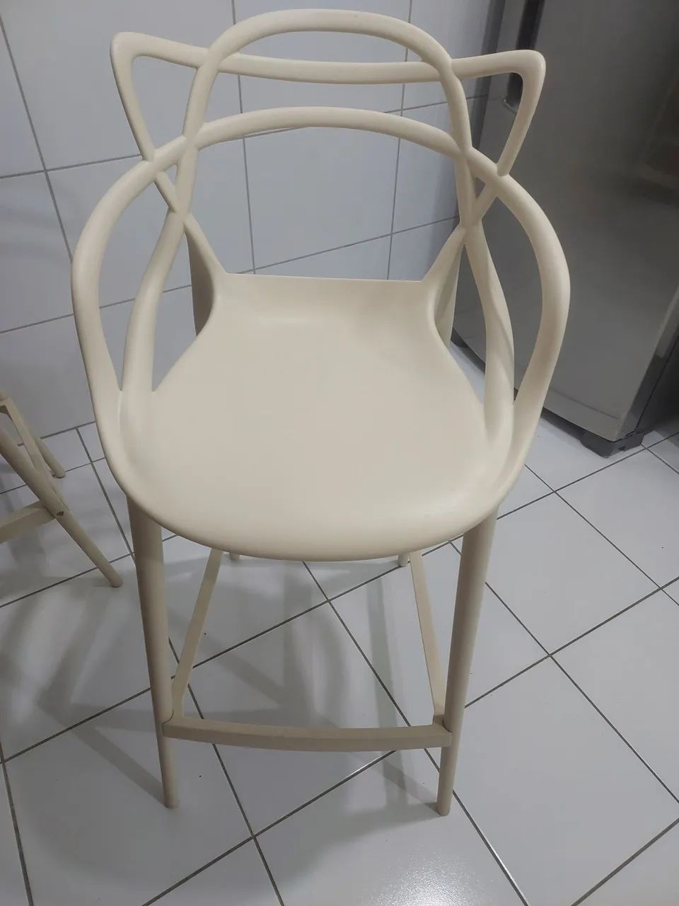 Conjunto Cadeira Marfim Polipropileno Allegra - Foto 4