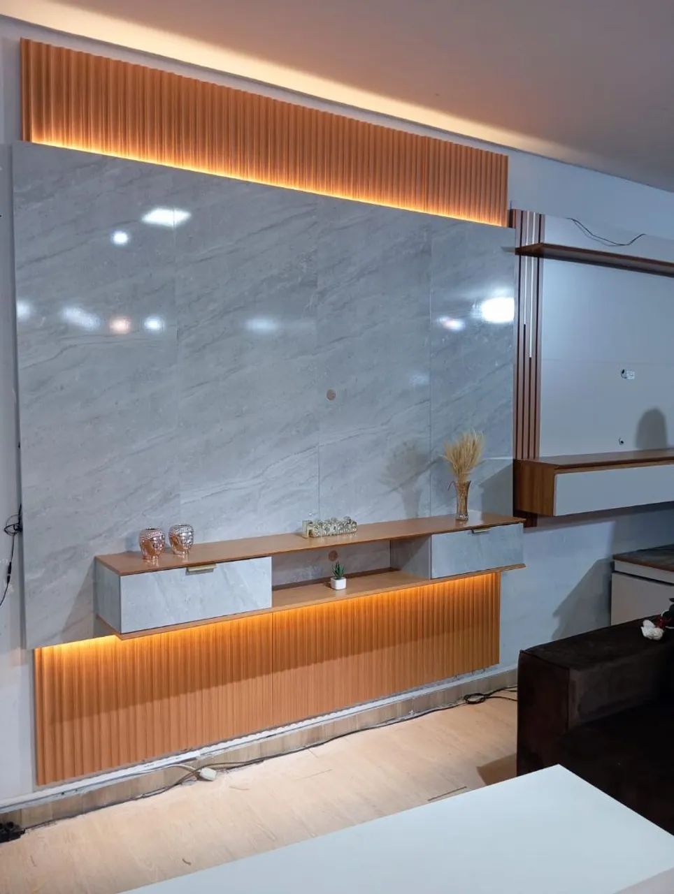 PAINEL HOME 100% MDF COM LED