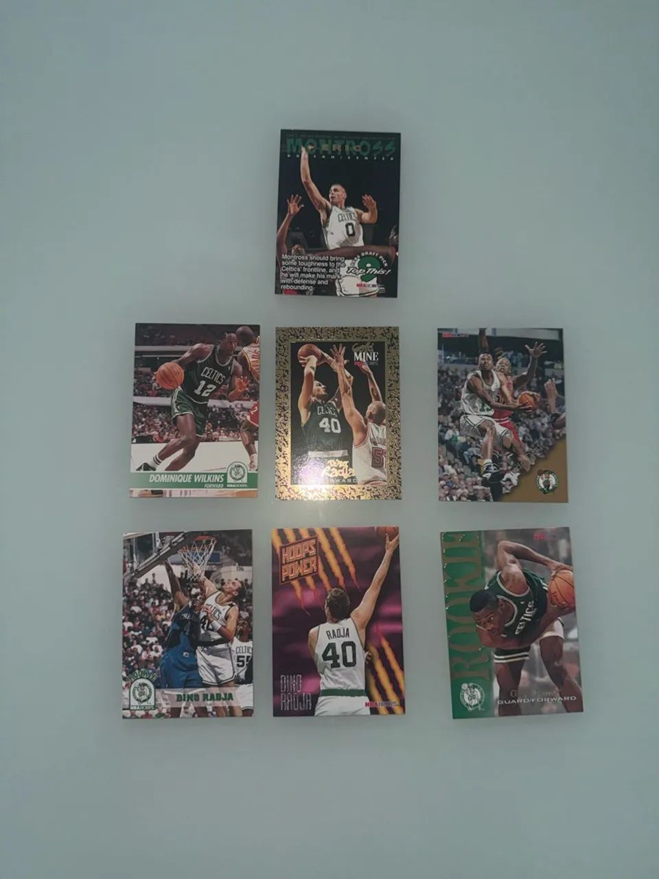 Pack 7 Cartas Hoops Celtics Carta Colecionavel NBA