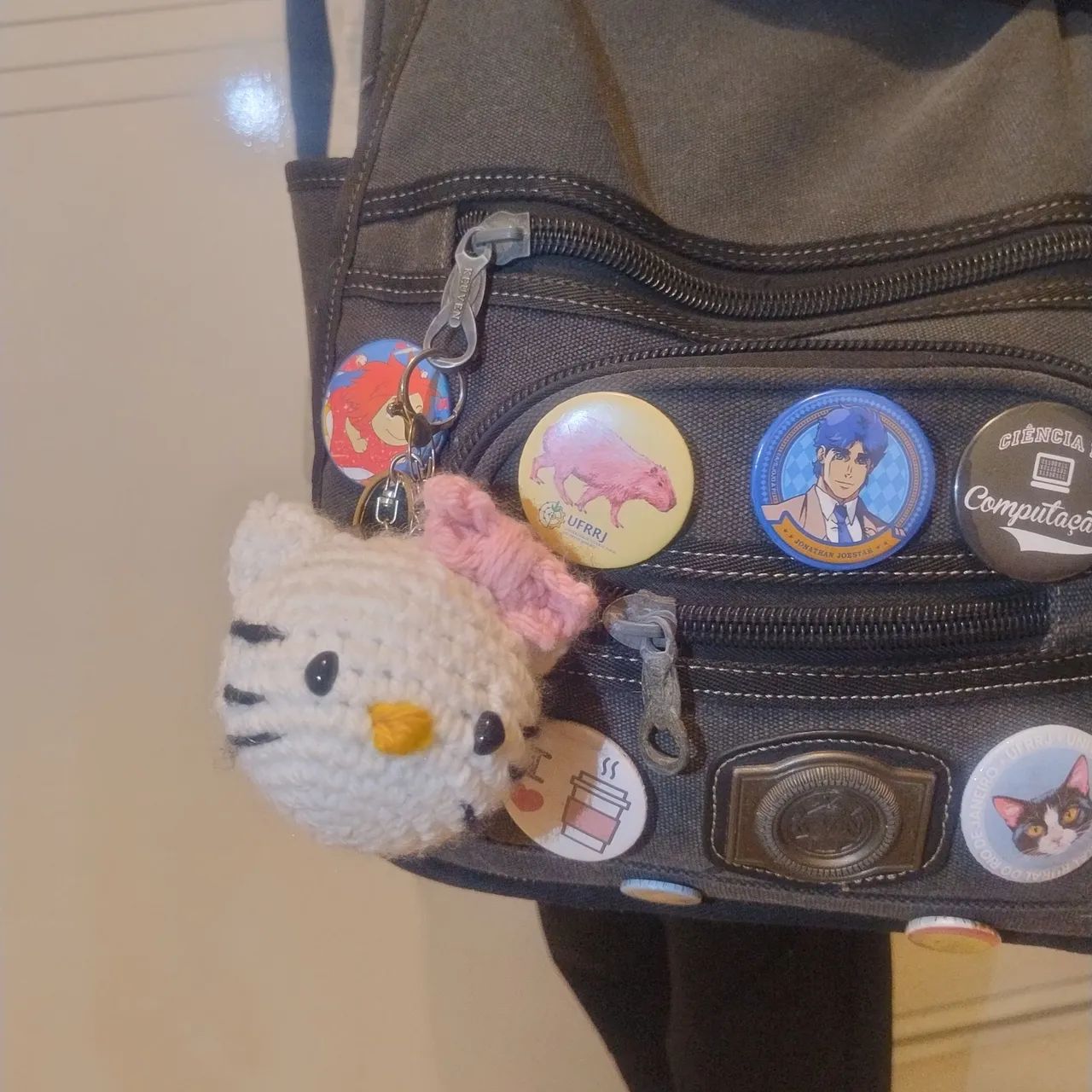 Chaveiro hello Kitty croche