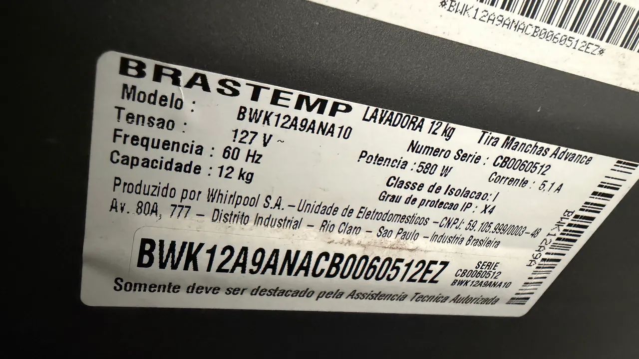 Lavadora Brastemp 12kg - Foto 5