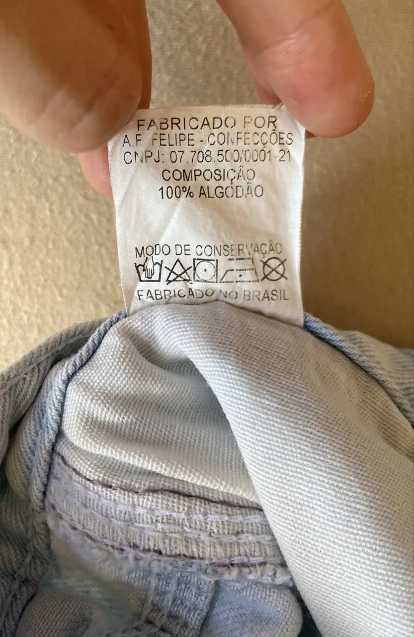 Calça jeans com corações rosa 40 - Foto 3