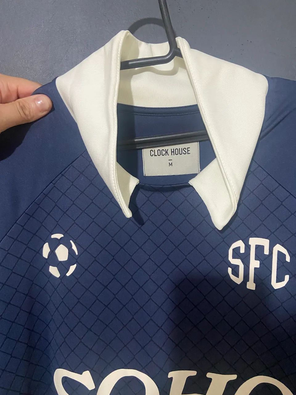 camisa polo Clock House azul M - Foto 3