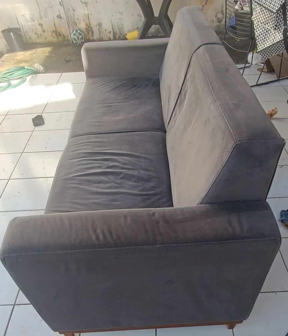 Sofá Suede 2 lugares Precinho - Foto 4