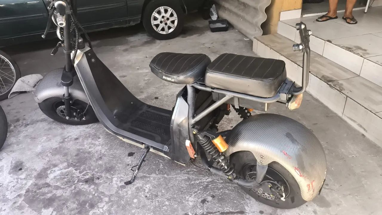 SCOOTER ELÉTRICA - BATERIA NOVA - Foto 3