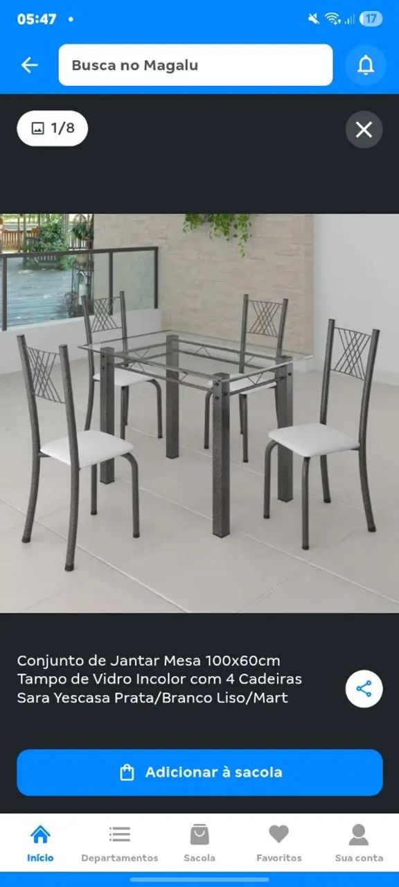 Mesa 4 cadeira 