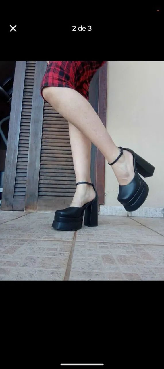 Sapato plataforma preto - Foto 2