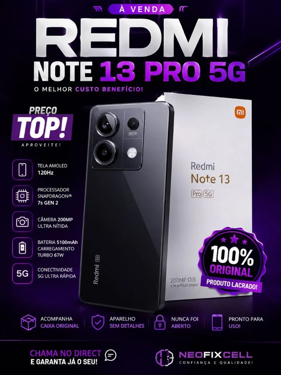 Redmi note 13 pro 5g (100% original)
