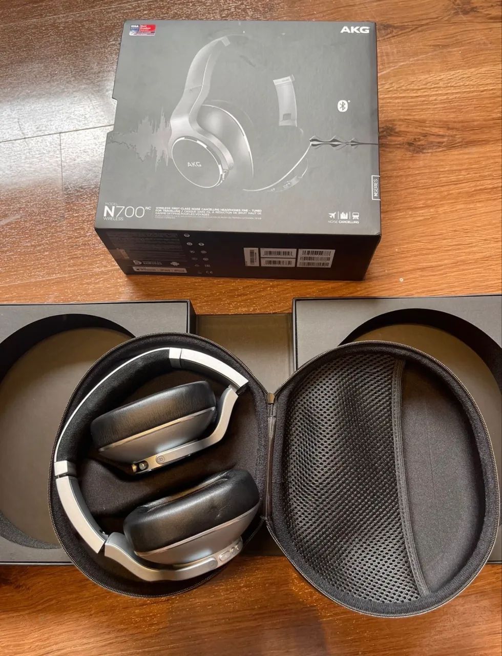 headphone bluetooth akg n700 prata