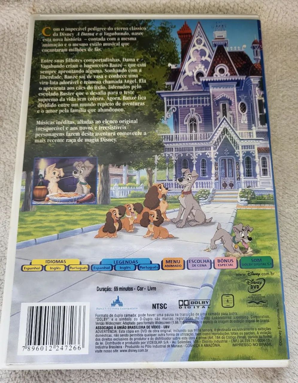 Dvd A DAMA E O VAGABUNDO 2 - DVD, Blu-Ray e Vídeo Cassete - Jardim