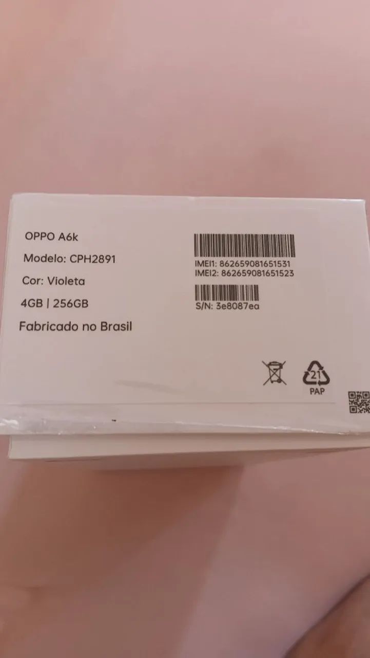 Celular oppo 256gb novo com nota  - Foto 2