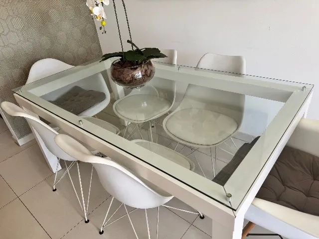 Mesa de jantar da Tok&Stok com 6 cadeiras  - Foto 2