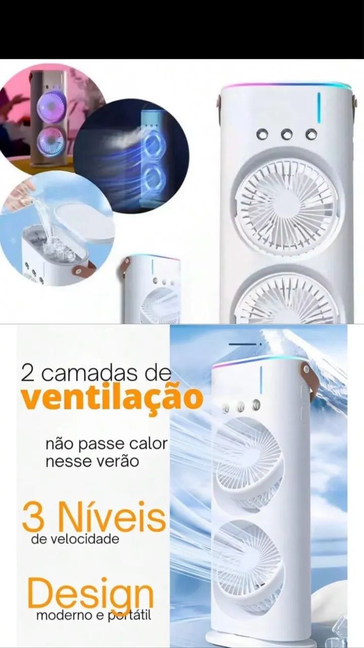 4 unidades de Ventiladores Portáteis para várias ocasiões, incluindo acampamento - Foto 2