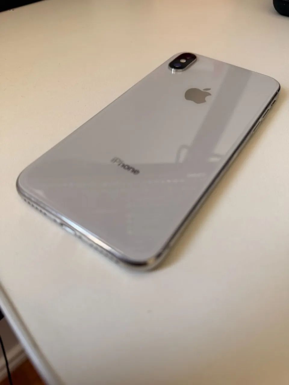 iPhone X 64GB Prata - Bateria Nova (Face ID Off) - Impecável