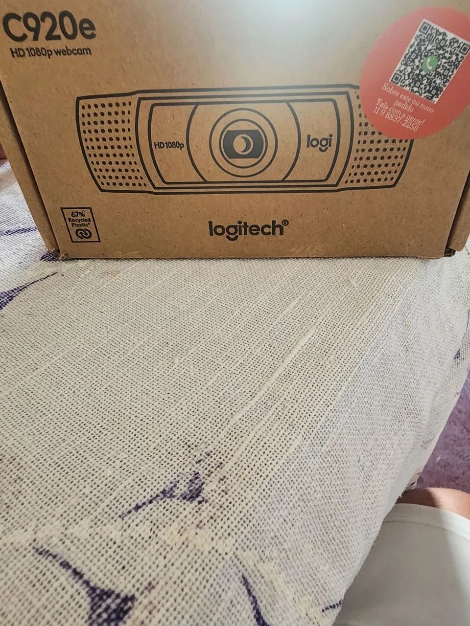 Câmera  logitech HD 1080 webcam