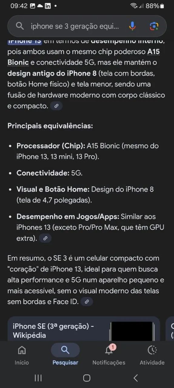 Iphone SE geração 3 - Foto 4