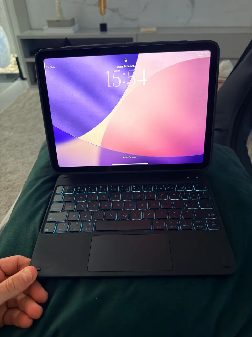 Capa teclado iPad Air 11/Pro11 ESR + caneta Pencil + mouse sem fio  - Foto 2