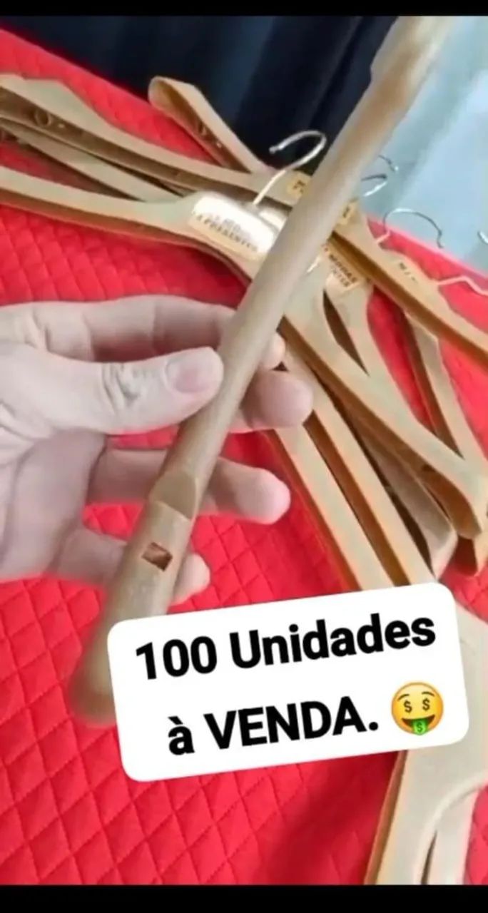 Cabides para roupas de plástico 94 unidades  - Foto 2