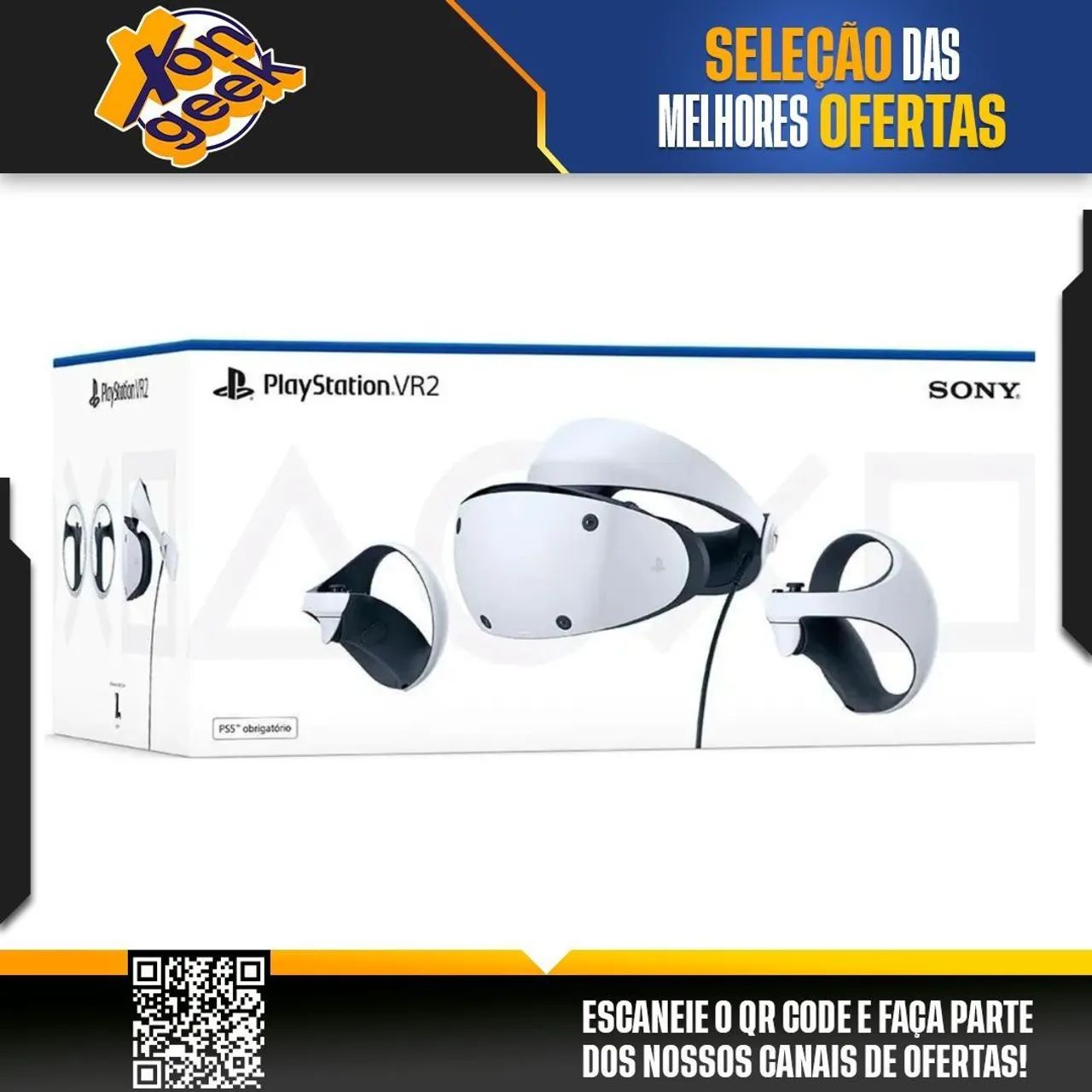 Óculos de realidade virtual PSVR2 semi novo