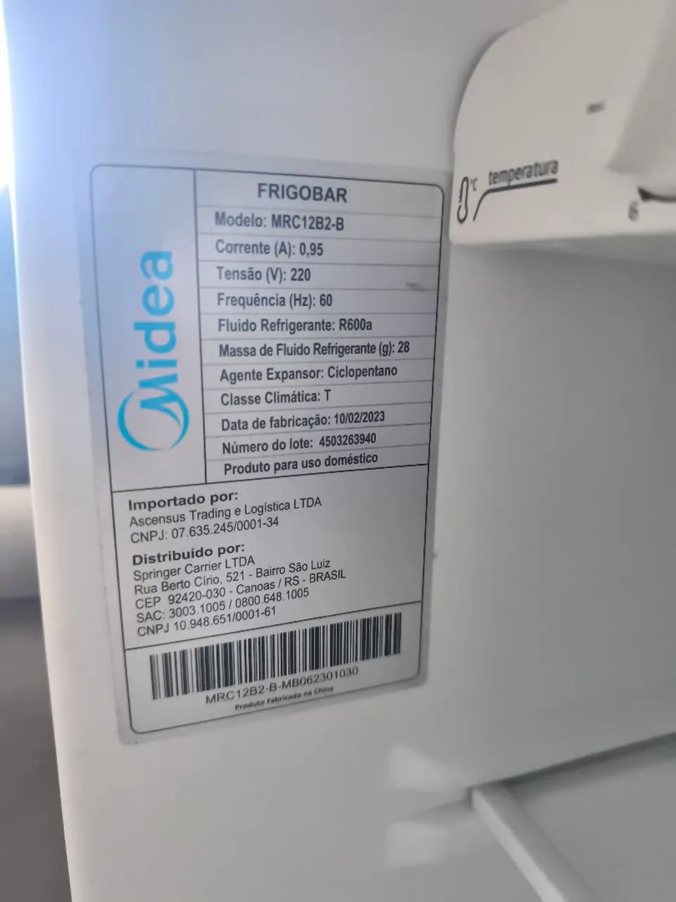 Frigobar Midea 124L - Pouco uso - Foto 3