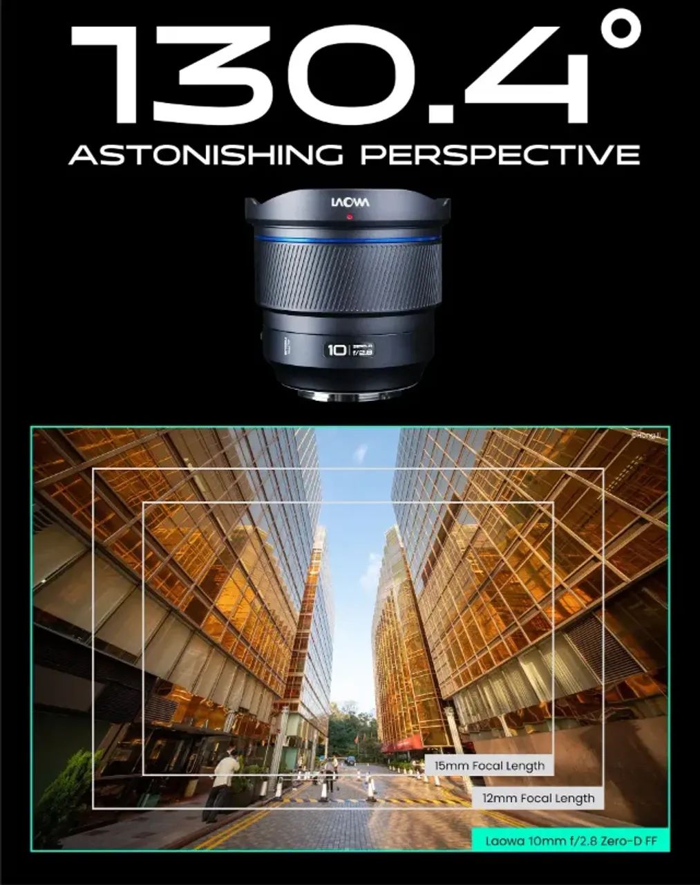 Lente Laowa 10mm f2.8 E-Mount (Sony) FE Full Frame AF Foco Automático ZERO Distorção - Foto 5