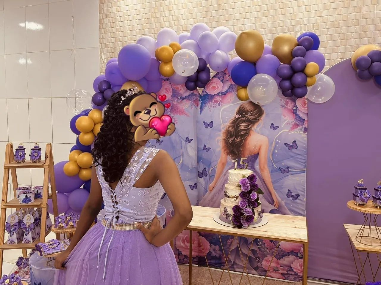 Vestido para Debutante lilás usado so uma vez 