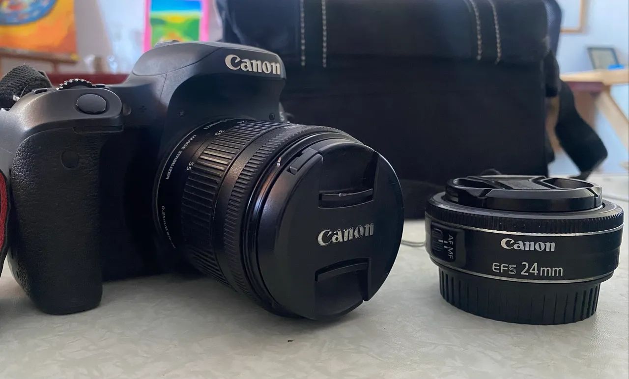 Cânon EOS 77D em perfeito estado - Foto 3