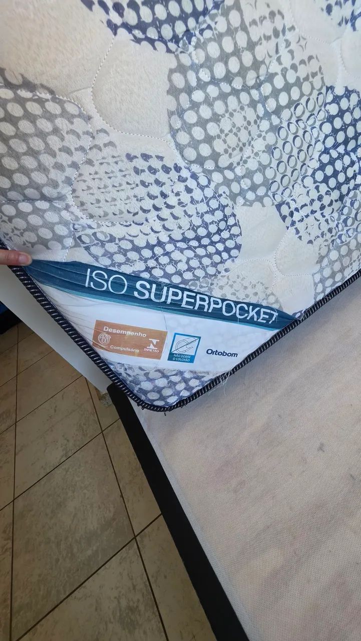 Cama box e colchão Queen - Foto 3