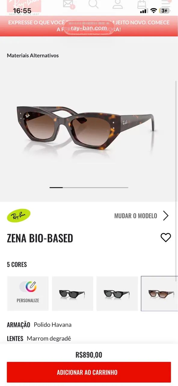 Óculos rayban - ZENA BIO-BASED - Foto 4