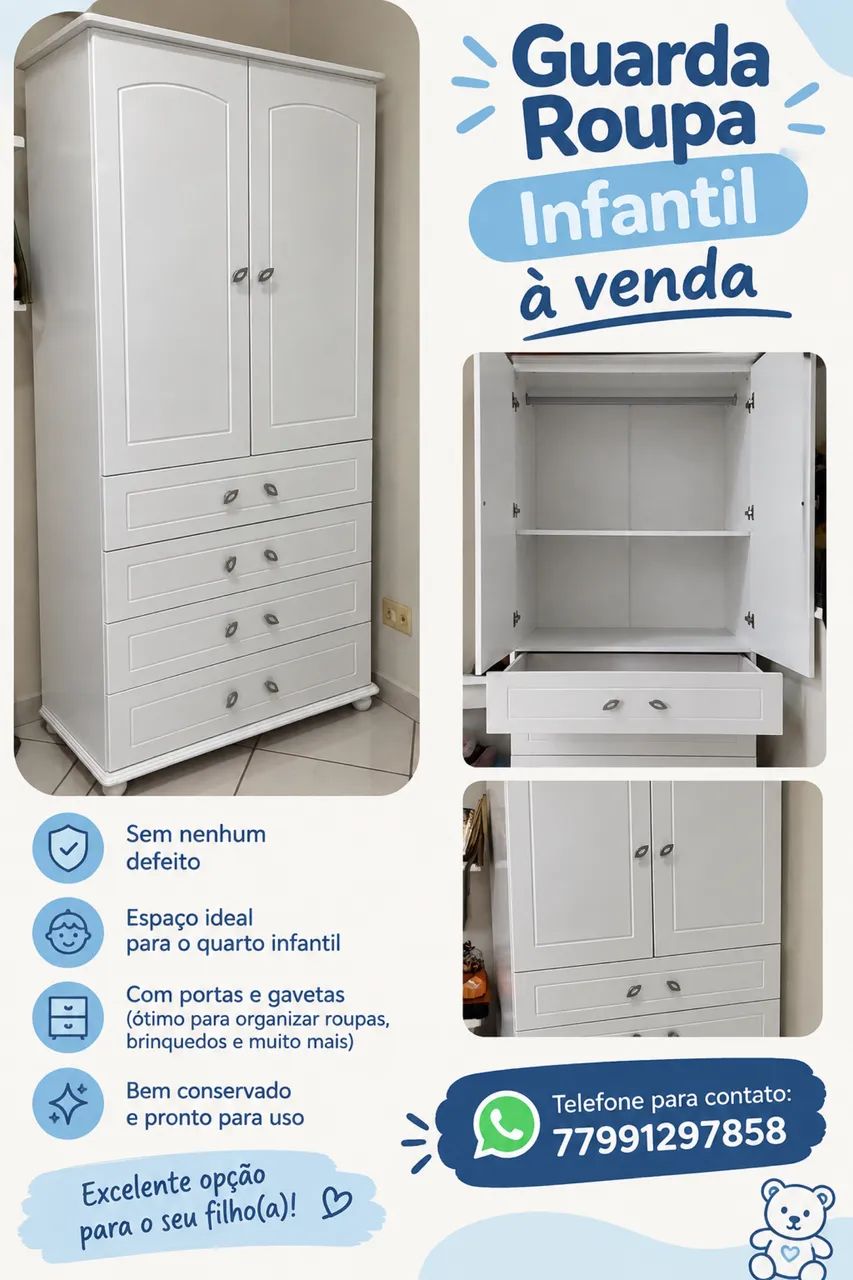 Guarda roupa infantil  - Foto 2