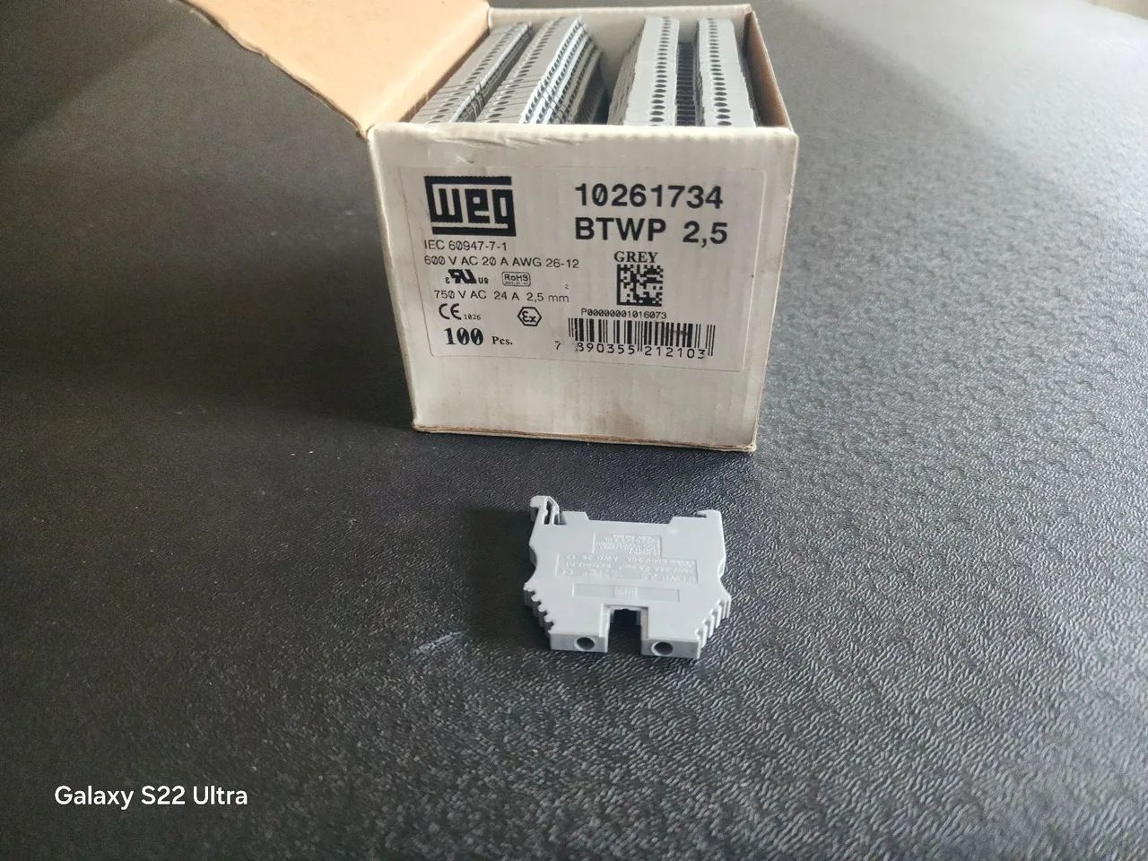 Borne saca 2,5mm weg.