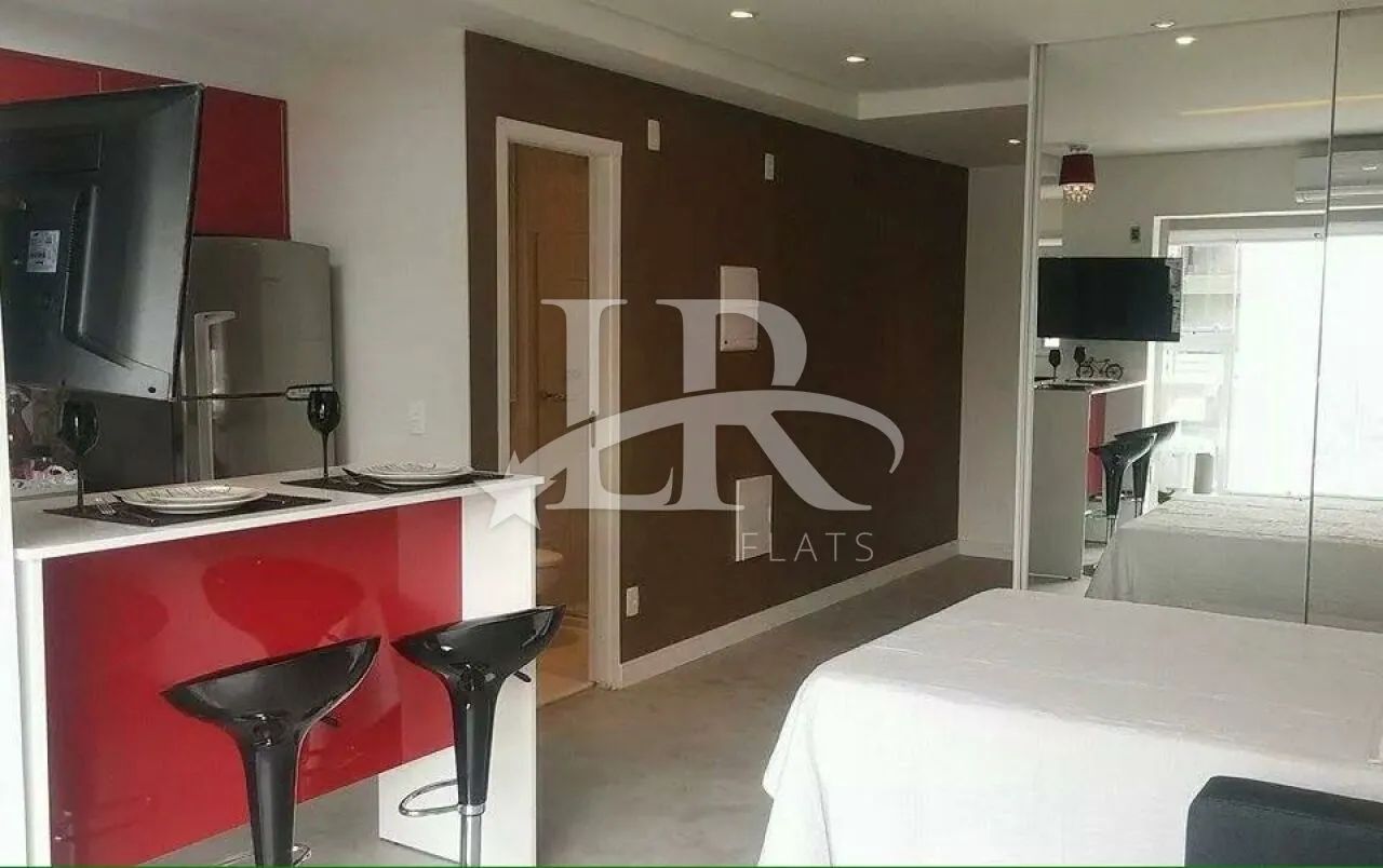 LR Flats Apartamento e Studio - Studio mobiliado em Santo Amaro, alugue já