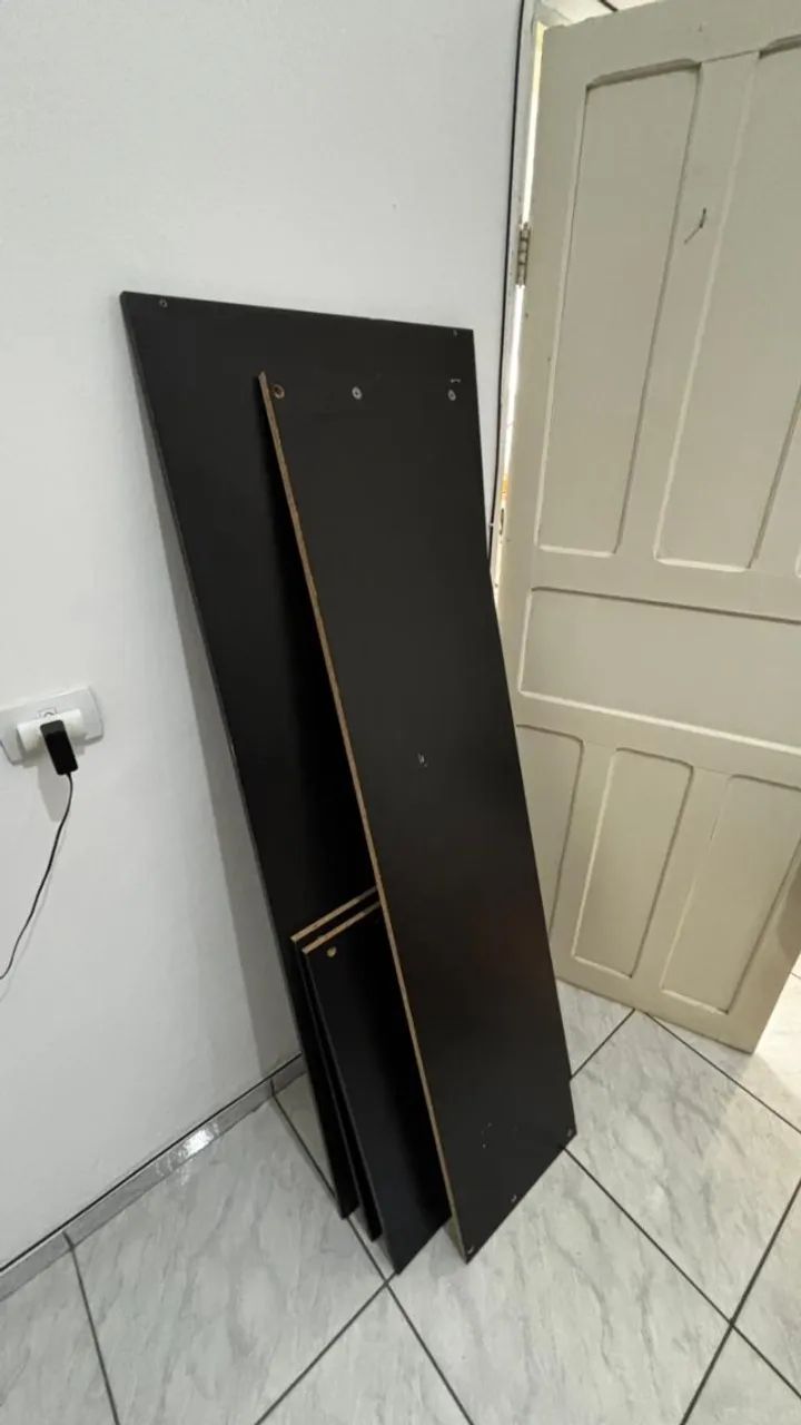 MESA PARA ESCRITÓRIO 1,60 X 0,60 X 0,75 - PRETA - Foto 5