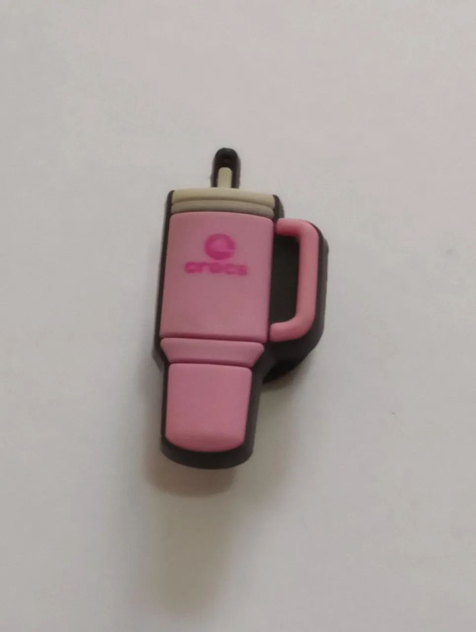Jibbitz Charms original, modelo garrafa de água rosa, para calçado Crocs